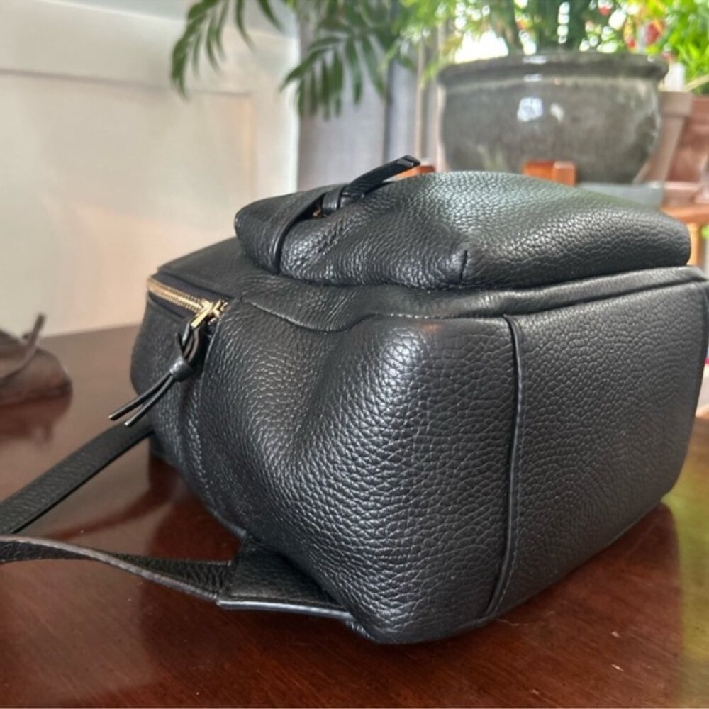 Tory Burch Black Leather Backpack - Picture 7 of 10